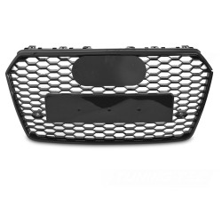 Audi A7 C7 4G 2014-2018 - Přední maska ČERNÁ LESKLÁ s PDC