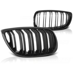 BMW E92/E93 07-10 C/C GLOSSY BLACK DOUBLE BAR M-LOOK - přední maska