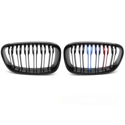 BMW F20/F21 2011-2014 - Přední maska double bar černá lesklá s trikolórou