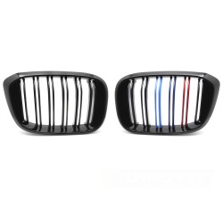 BMW X3 G01 2017-2021 - Přední maska černá lesklá double bar s trikolórou