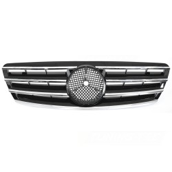 Mercedes třídy C W203 / S203 2000-2007 - Přední maska černá s chromem