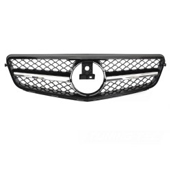 Mercedes třídy C W204 / S204 2007-2014 - Přední maska černá s chromem