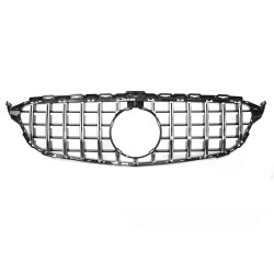 Mercedes třídy C C205/A205 2015-2023 - Přední maska černá s chromem