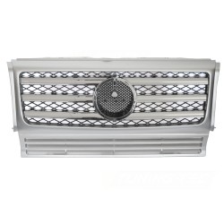 Mercedes třídy G W463 1990-2012 - Přední maska stříbrná s chromem SPORT STYL