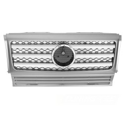 Mercedes třídy G W463 1990-2012 - Přední maska stříbrná SPORT STYL