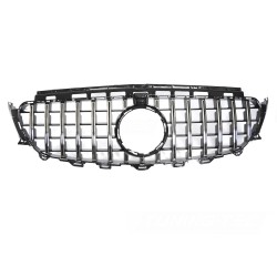 Mercedes třídy E W213/S213 2016-2019 - Přední maska černá lesklá chromová s otvorem pro kameru