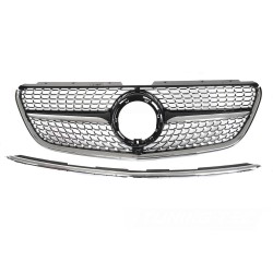 Mercedes Vito W447 2019-2023 - Přední maska DIAMOND STYLE chromová s černým leskem