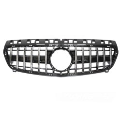 Mercedes W176 2012-2015 - Přední maska SPORT STYLE černá lesklá s chromem