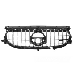 Mercedes GLA H247 2019-2023 - Přední maska GT STYLE černá lesklá s chromem