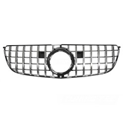 Mercedes GLS X166 2015-2019 - Přední maska GT STYLE černá lesklá s chromem