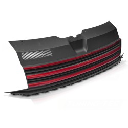 VW T6 2015- BLACK RED - přední maska