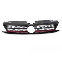 Volkswagen Jetta VI 2014-2018 - Přední maska SPORT STYLE černá lesklá s červenou a chromovou linkou