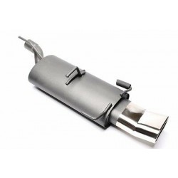 TA Technix sportovní výfuk - Opel Kadett E hatchback 3/5dvéř. (84-95), 1x 70x140 mm DTM oválná zahnutá nerezová koncovka s pertlem