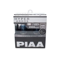 Autožárovky PIAA Hyper Arros 3900K H4 - o 120 % vyšší svítivost, zvýšený jas