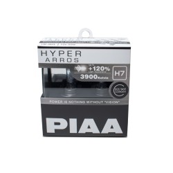 Autožárovky PIAA Hyper Arros 3900K H7 - o 120 % vyšší svítivost, zvýšený jas