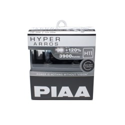 Autožárovky PIAA Hyper Arros 3900K H11 - o 120 % vyšší svítivost, zvýšený jas