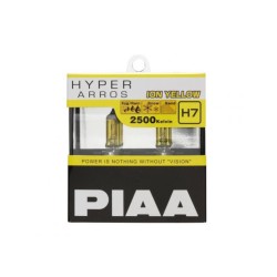 Autožárovky PIAA Hyper Arros Ion Yellow 2500K H7 - teplé žluté světlo 2500K pro použití v extrémních podmínkách