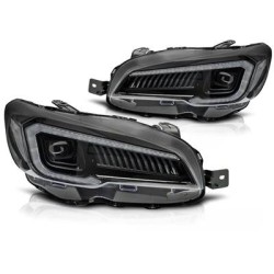 SUBARU WRX 2014-2022 - přední LED světla TUBE LIGHT černá