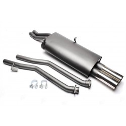 TA Technix sportovní výfuk - BMW 3 E30 320i / 325i kromě M-Technic, 2x 76 mm rovná nerezová koncovka bez pertlu