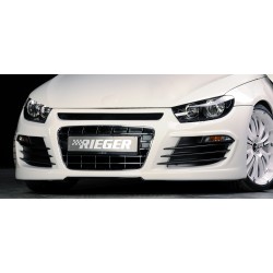 Rieger kompletní přední nárazník pro Volkswagen Scirocco 3 13 2-dvéř. před faceliftem, plast ABS bez povrchové úpravy, pro vozy bez ostřikovačů předních světlometů