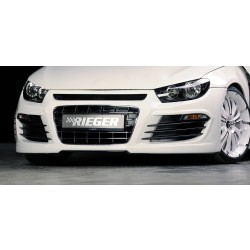Rieger kompletní přední nárazník pro Volkswagen Scirocco 3 13 2-dvéř. před faceliftem, plast ABS bez povrchové úpravy, pro vozy s ostřikovači předních světlometů