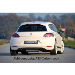 Rieger nástavec zadního nárazníku pro Volkswagen Scirocco 3 13 2-dvéř. před faceliftem, plast ABS bez povrchové úpravy