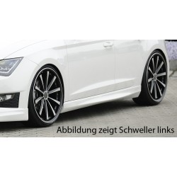 Rieger boční práh mont. strana pravá pro Seat Leon 5F 5-dvéř., 5-dvéř. (ST/Combi), r.v. 10/12-, plast ABS bez povrchové úpravy