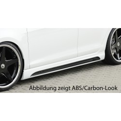Rieger boční práh mont. strana pravá pro Seat Leon 5F 5-dvéř., 5-dvéř. (ST/Combi), r.v. 10/12-, plast ABS bez povrchové úpravy, s prolisem a výřezem