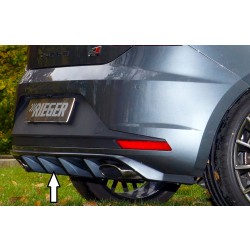 Rieger vložka zadního nárazníku pro Seat Leon Cupra 5F 3-dvéř. (sc), 5-dvéř. před faceliftem, plast ABS bez povrchové úpravy