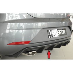 Rieger vložka zadního nárazníku pro Seat Leon Cupra 5F 3-dvéř. (sc), 5-dvéř. po faceliftu, plast ABS bez povrchové úpravy