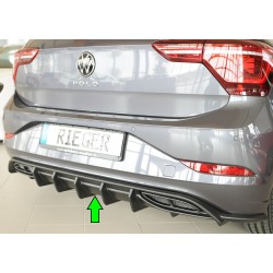 Rieger vložka zadního nárazníku pro Volkswagen Polo AW 5-dvéř., plast ABS bez povrchové úpravy, R-Line, r.v. 06/2021-