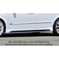 Rieger boční práh mont. strana levá pro Opel Astra H 5-dvéř., hatchback, notchback, r.v. 03/04-, plast ABS bez povrchové úpravy, s prolisem a výřezem