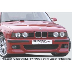 Rieger kompletní přední nárazník E39-Look pro BMW řada 5 E34 sedan, touring, plast ABS bez povrchové úpravy, bez držáků mlhových světel