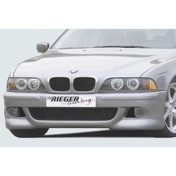 Rieger kompletní přední nárazník M5-Look pro BMW řada 5 E39 sedan, touring, plast ABS bez povrchové úpravy, s držáky originálních mlhových světlometů, pro vozy bez parkovacího asistenta (PDC), bez ostřikovačů světlometů