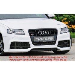 Rieger kompletní přední nárazník pro Audi A4 B8, B81 avant, sedan před faceliftem, plast ABS bez povrchové úpravy, pro vozy s ostřikovači světlometů