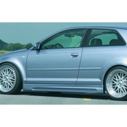 Rieger boční práh mont. strana levá pro Audi A3 8P 3-dvéř., plast ABS bez povrchové úpravy, s prolisem