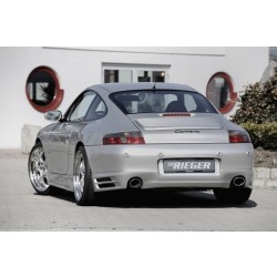 Rieger spoiler pod zadní nárazník pro Porsche 911 Typ 996 kabriolet, kupé r.v. 09/97-09/01, plast ABS bez povrchové úpravy