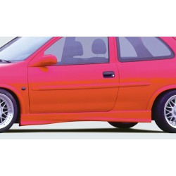 Rieger boční práh mont. strana levá pro Opel Corsa B 3-dvéř. vč. faceliftu, r.v. 02/93-09/96, 11/96-, plast ABS bez povrchové úpravy