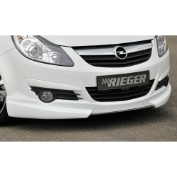 Rieger spoiler pod přední nárazník pro Opel Corsa D 3-dvéř., 5-dvéř. před faceliftem, r.v. 07/06-12/10, plast ABS bez povrchové úpravy, bez žebrování