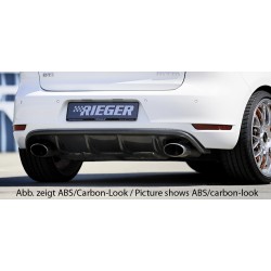 Rieger vložka zadního nárazníku pro Volkswagen Golf 6 GTD, GTI 3-dvéř., 5-dvéř., kabriolet, plast ABS bez povrchové úpravy