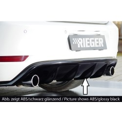 Rieger vložka zadního nárazníku pro Volkswagen Golf 6 GTI 3-dvéř., 5-dvéř., kabriolet, plast ABS bez povrchové úpravy
