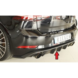 Rieger vložka zadního nárazníku pro Volkswagen Golf 7 GTI 3-dvéř., 5-dvéř. po faceliftu, plast ABS bez povrchové úpravy