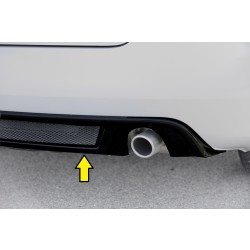 Rieger vložka zadního nárazníku (GBL-55268) pro Audi A4 8H kabriolet, plast ABS lakovaný do černé lesklé barvy