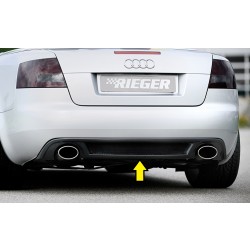 Rieger vložka zadního nárazníku (GBL-55269) pro Audi A4 8H kabriolet, plast ABS lakovaný do černé lesklé barvy