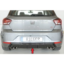 Rieger vložka zadního nárazníku pro Seat Ibiza FR KJ 5-dvéř., plast ABS lakovaný do černé lesklé barvy