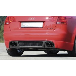 Rieger spoiler pod zadní nárazník pro Audi A4 8E avant, sedan po faceliftu r.v. 11/04-, plast ABS s povrchovou úpravou Carbon-Look