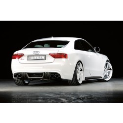 Rieger spoiler pod zadní nárazník pro Audi A4 B8, B81 sedan r.v. 11/07-, plast ABS s povrchovou úpravou Carbon-Look