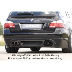 Rieger spoiler pod zadní nárazník pro BMW řada 5 E61 touring vč. faceliftu r.v. -08, 08-, plast ABS s povrchovou úpravou Carbon-Look