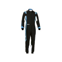 Dětská kartingová kombinéza Sparco Thunder, homologace FIA, barva: černo-modrá