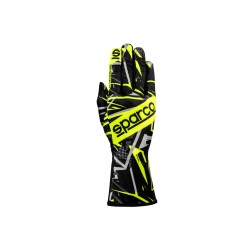 Kartingové rukavice Sparco K-ROOKIE, barva: černo-žlutá